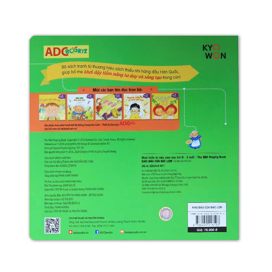 Phát Triển Trí Não Sớm Cho Trẻ 0 - 2 Tuổi - Kho Báu Của Bác Lợn