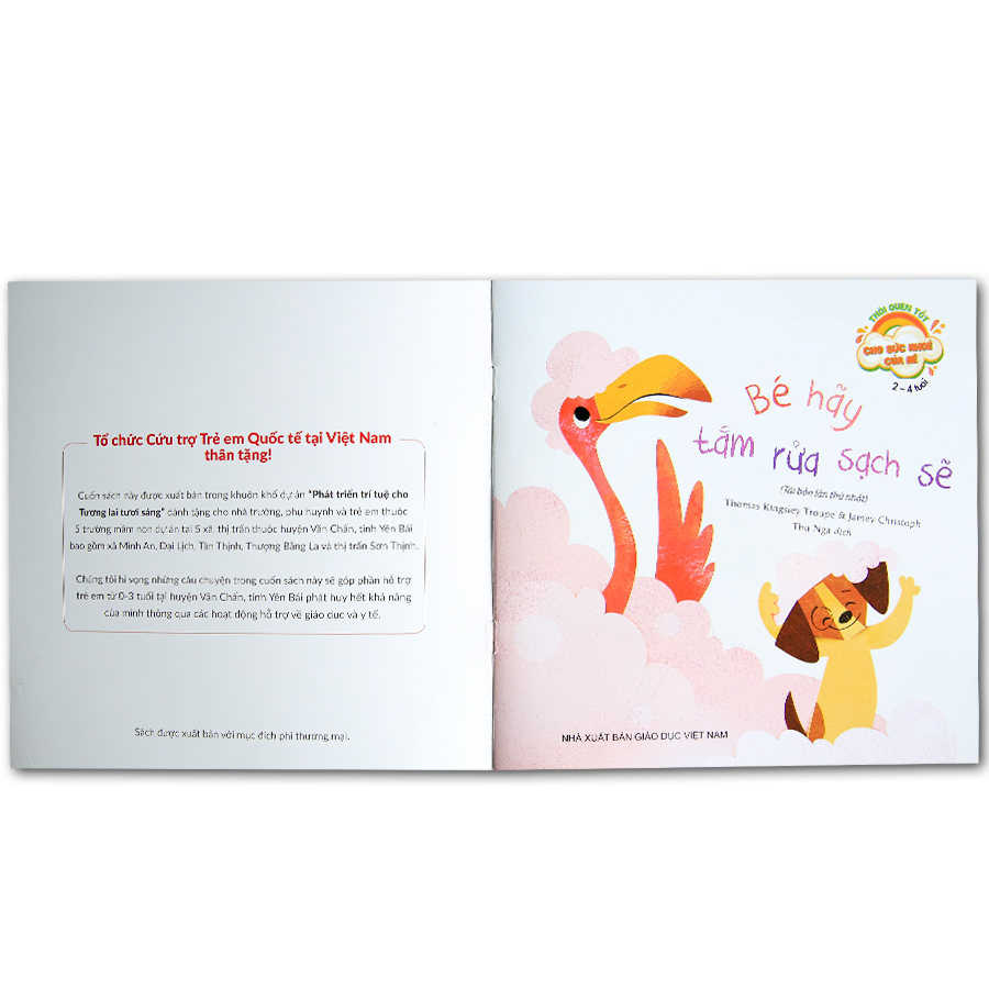 Thói Quen Tốt Cho Sức Khoẻ Của Bé - Bé Hãy Tắm Rửa Sạch Sẽ