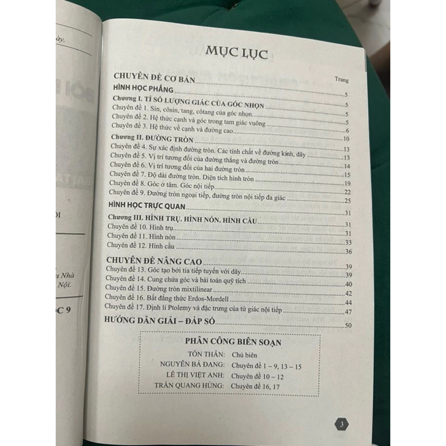 Bồi Dưỡng Học Sinh Giỏi Toán 9 - Hình Học (Bài Tập)