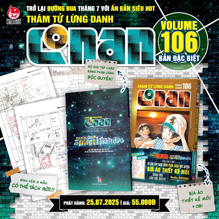 Thám Tử Lừng Danh Conan Tập 106 Bản Đặc Biệt - Tặng Kèm Set Card Bảng Phân Cảnh Movie 27