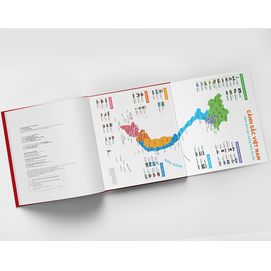 Đất Nước Gấm Hoa Atlas Việt Nam (Ấn Bản Lưu Dấu 63 Tỉnh Thành)
