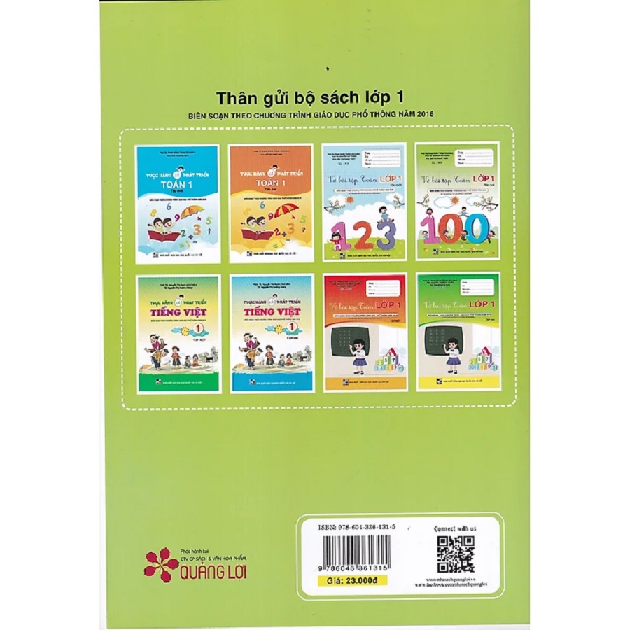 Vở Bài Tập Toán Lớp 1 Tập 2 (Kết Nối Tri Thức Với Cuộc Sống)