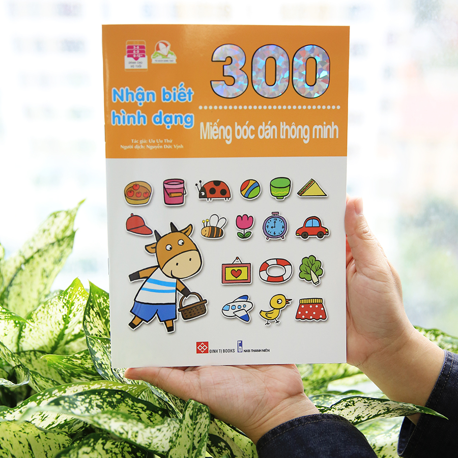 300 Miếng Bóc Dán Thông Minh - Nhận Biết Hình Dạng