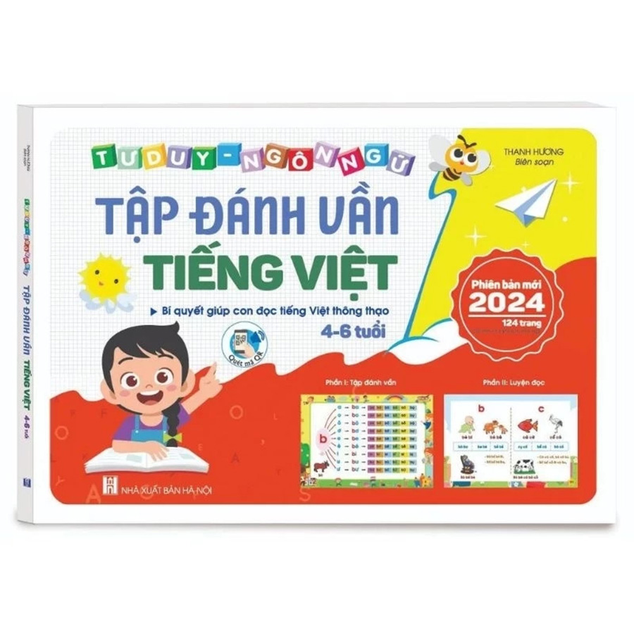 Tư Duy Ngôn Ngữ - Tập Đánh Vần Tiếng Việt Dành Cho Trẻ 4 - 6 Tuổi Phiên Bản Mới 2024