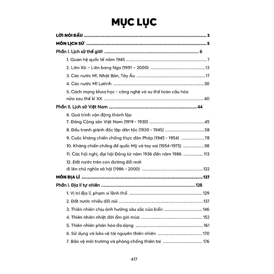 Trọng Tâm Kiến Thức & Câu Hỏi Ôn Luyện Các Môn Khoa Học Xã Hội