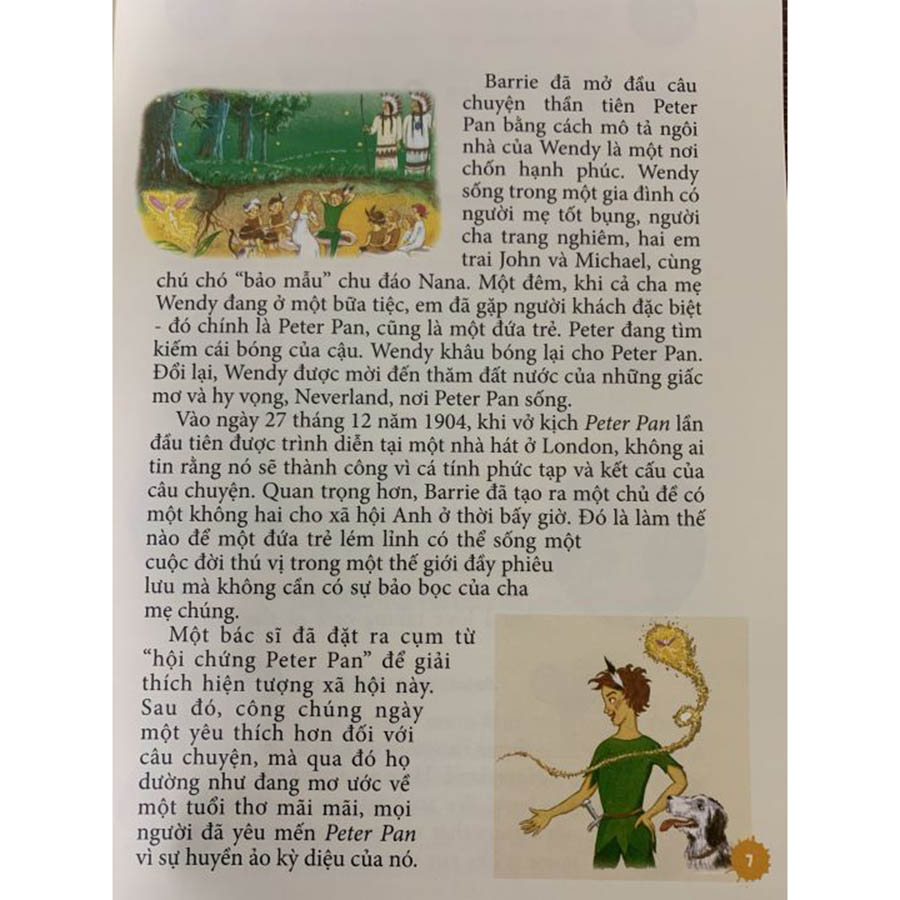 Pop! Lit For Kids - Peter Pan - Song Ngữ Anh - Việt