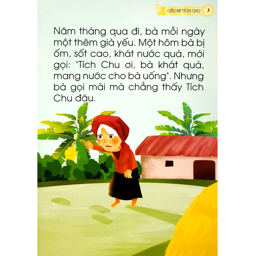 Cổ Tích Việt Nam Chữ To Cho Bé Tập Nói Tập Đọc - Cậu Bé Tích Chu
