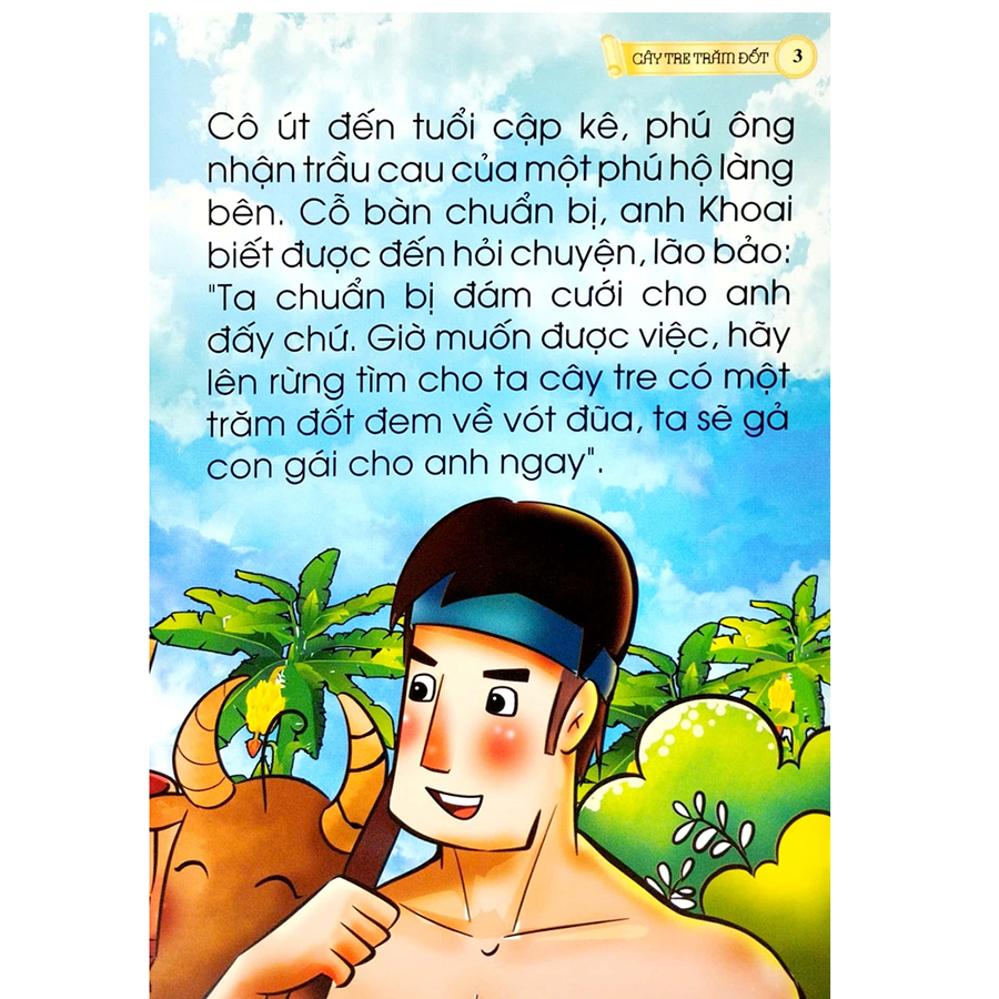 Cổ Tích Việt Nam Chữ To Cho Bé Tập Nói Tập Đọc - Cây Tre Trăm Đốt