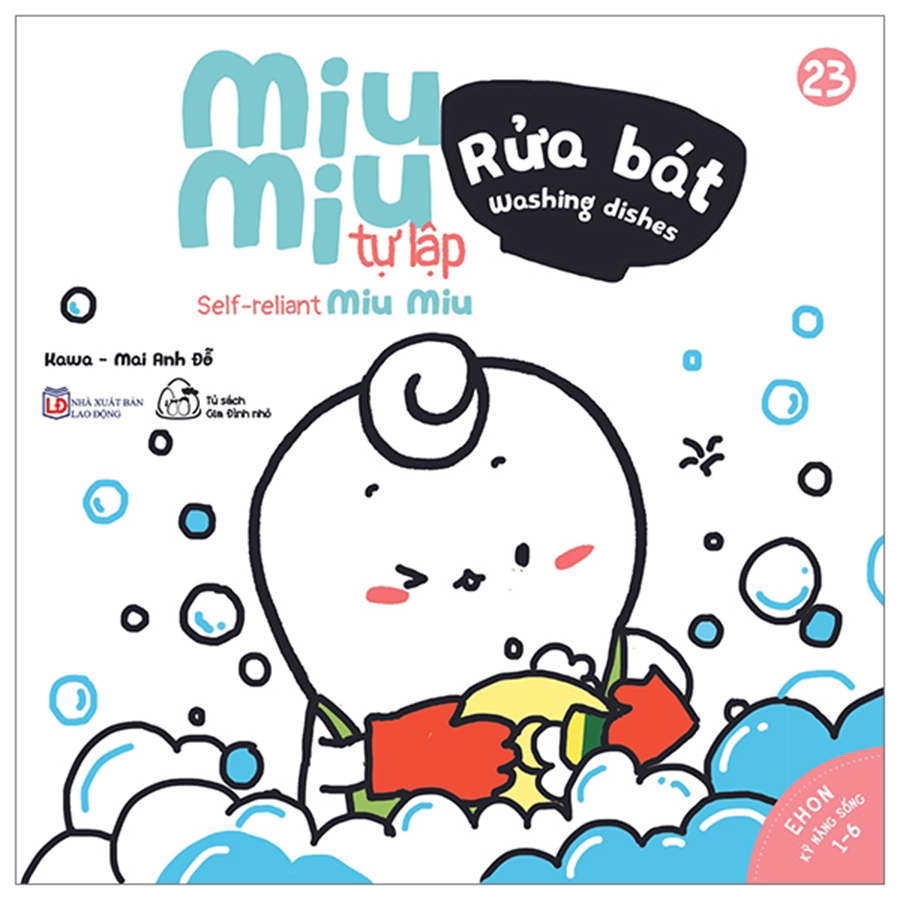 Ehon Kĩ Năng Sống - Miu Miu Tự Lập - Rửa Bát