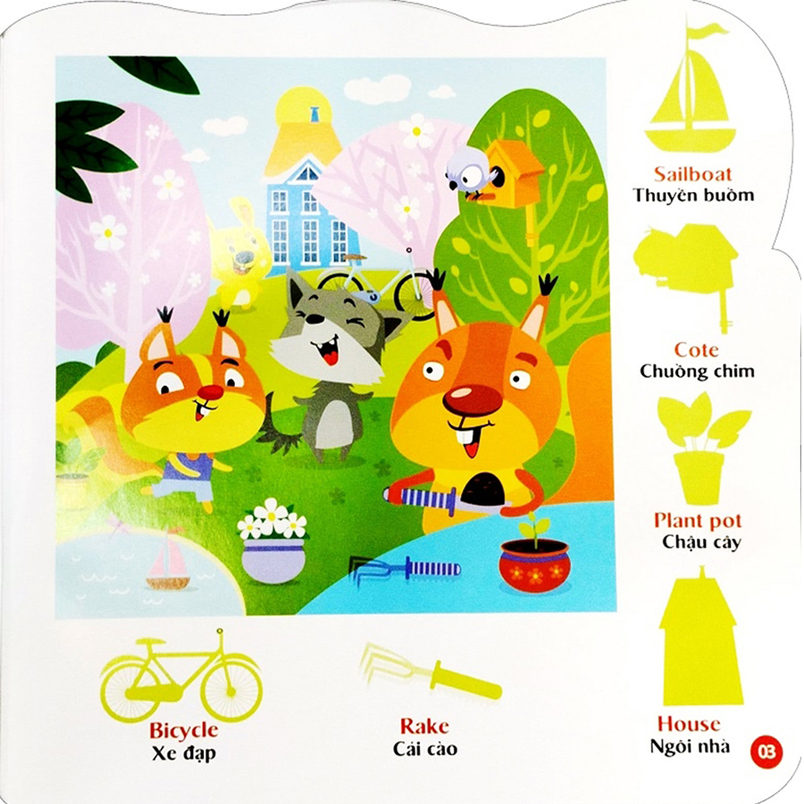 Sticker - Bóc Dán Hình Thông Minh Song Ngữ Anh-Việt Tập 3