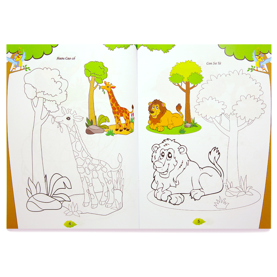 Bé Tập Tô Màu - Động Vật Hoang Dã
