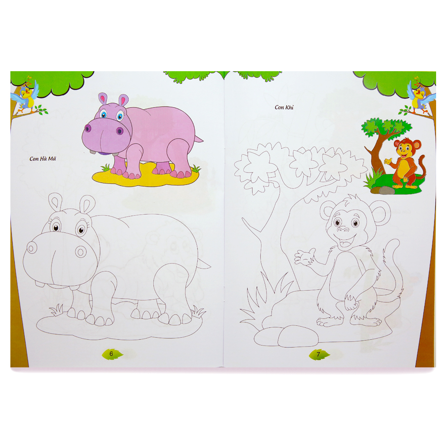 Bé Tập Tô Màu - Động Vật Hoang Dã