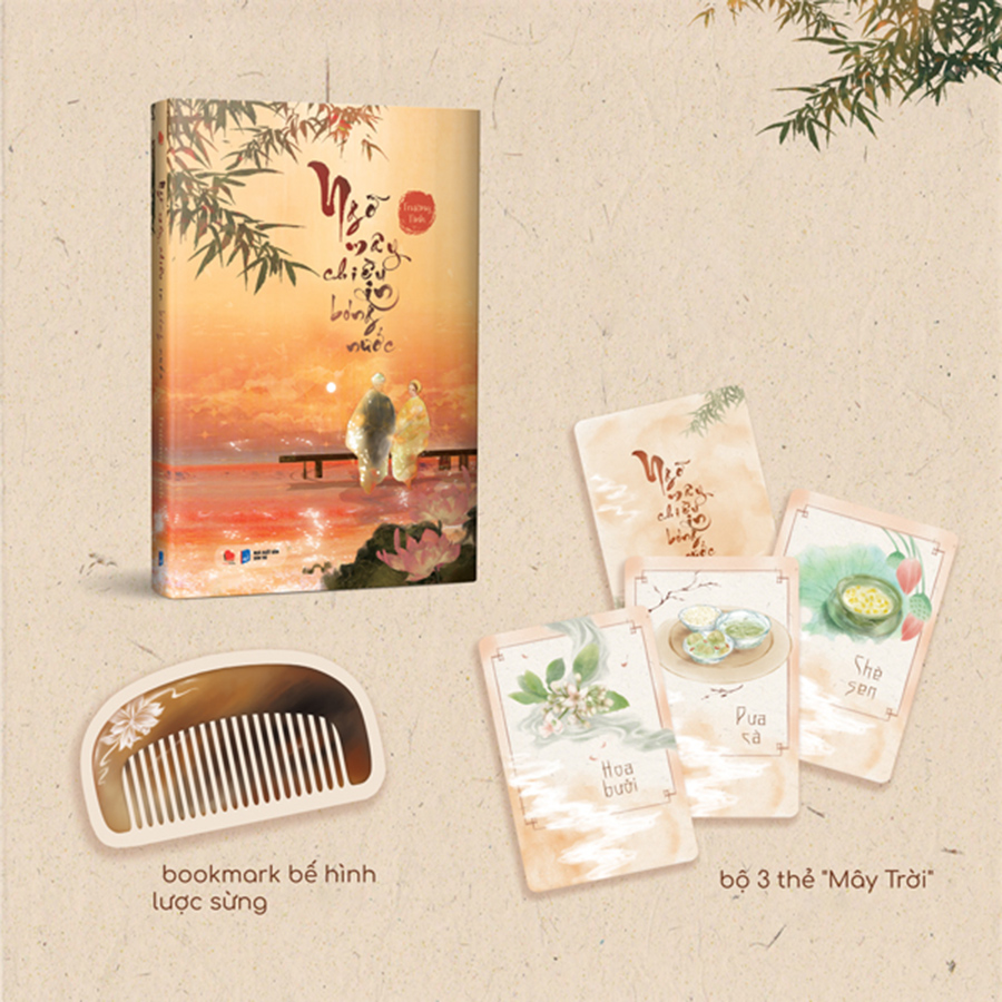 Ngỡ Mây Chiều In Bóng Nước - Bản Đặt Biệt - Tặng Kèm Bộ 3 Thẻ Mây Trời + Bookmark Bế Hình Lược Sừng