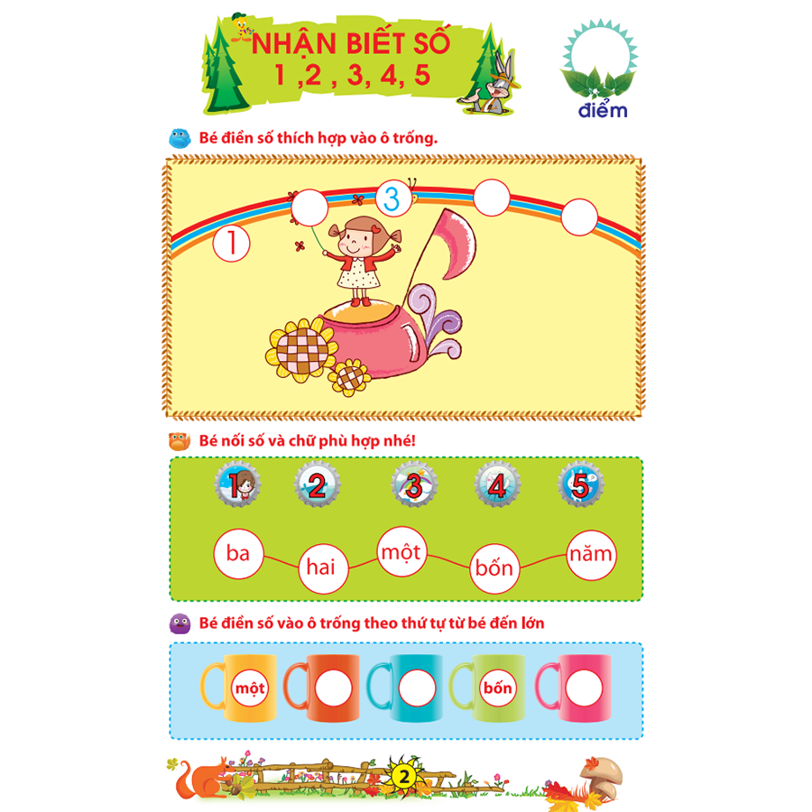 Bé Chuẩn Bị Vào Lớp 1 - Vở Bé Làm Toán Phát Triển Trí Tuệ Dành Cho Bé Từ 5 -6 Tuổi