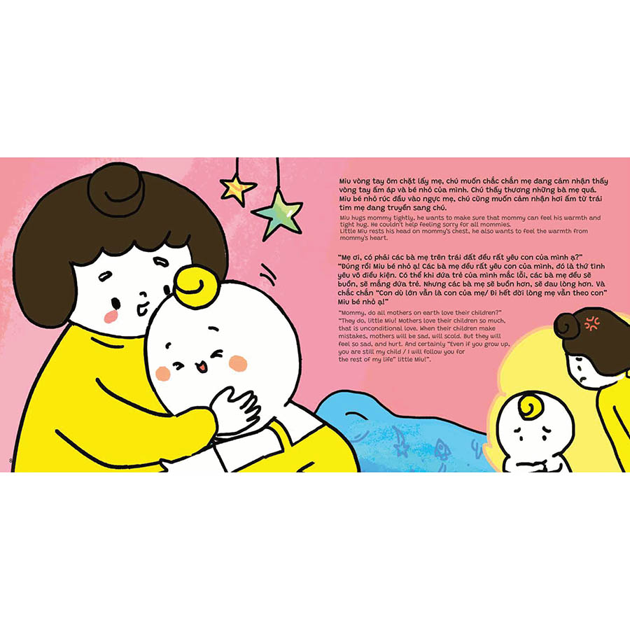 Ehon Song Ngữ Miu Miu Yêu Mẹ - Miu Miu Love Mommy - Yêu Mẹ Bằng Vũ Trụ To Nhất! - My Love For Mommy Is As Big As The Universe!