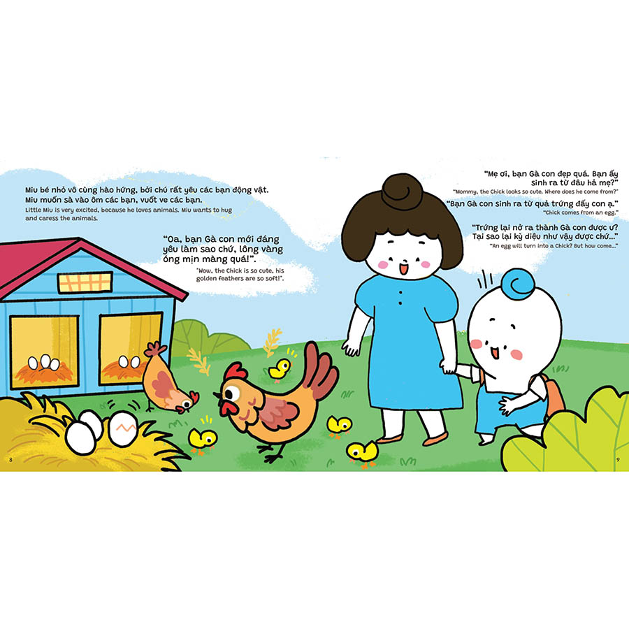 Ehon Song Ngữ Miu Miu Yêu Mẹ - Miu Miu Love Mommy - Mẹ Ơi Tại Sao - Mommy, Why?
