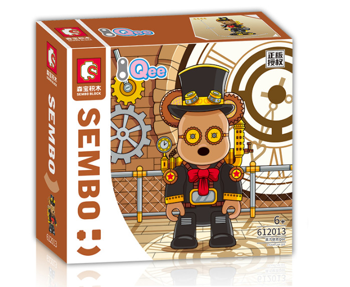 Đồ Chơi Xếp Hình Gấu Qee Steampunk-Sembo-612013