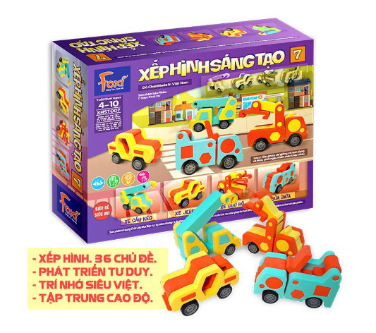 Đồ Chơi Foxi Xếp Hình Sáng Tạo 7