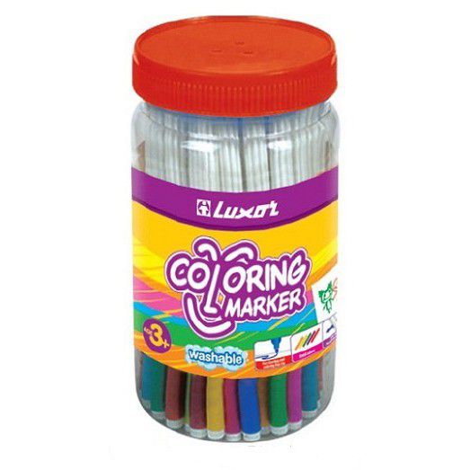 Hộp Bút Dạ Màu Luxor 50 Màu LX6101/50Jar