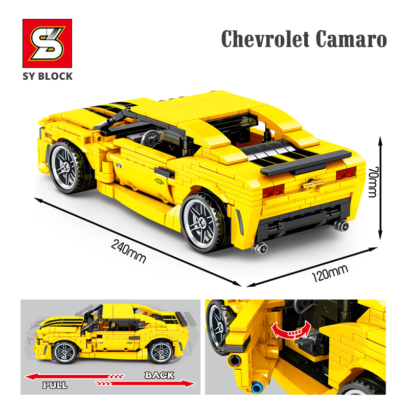 Đồ Chơi Xe Thể Thao Chevrolet Kéo Cót Sy-8200