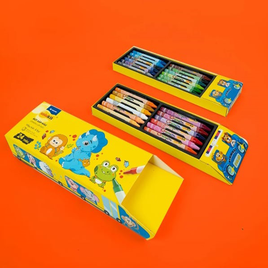 Bút Sáp Màu Colokit CR-C021 24 Màu
