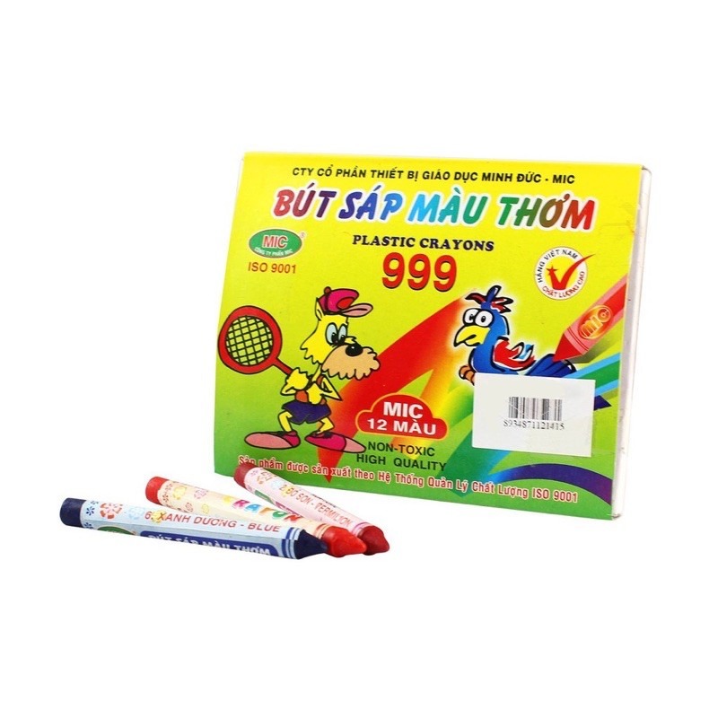 Màu Sáp 12 Màu Mic 999
