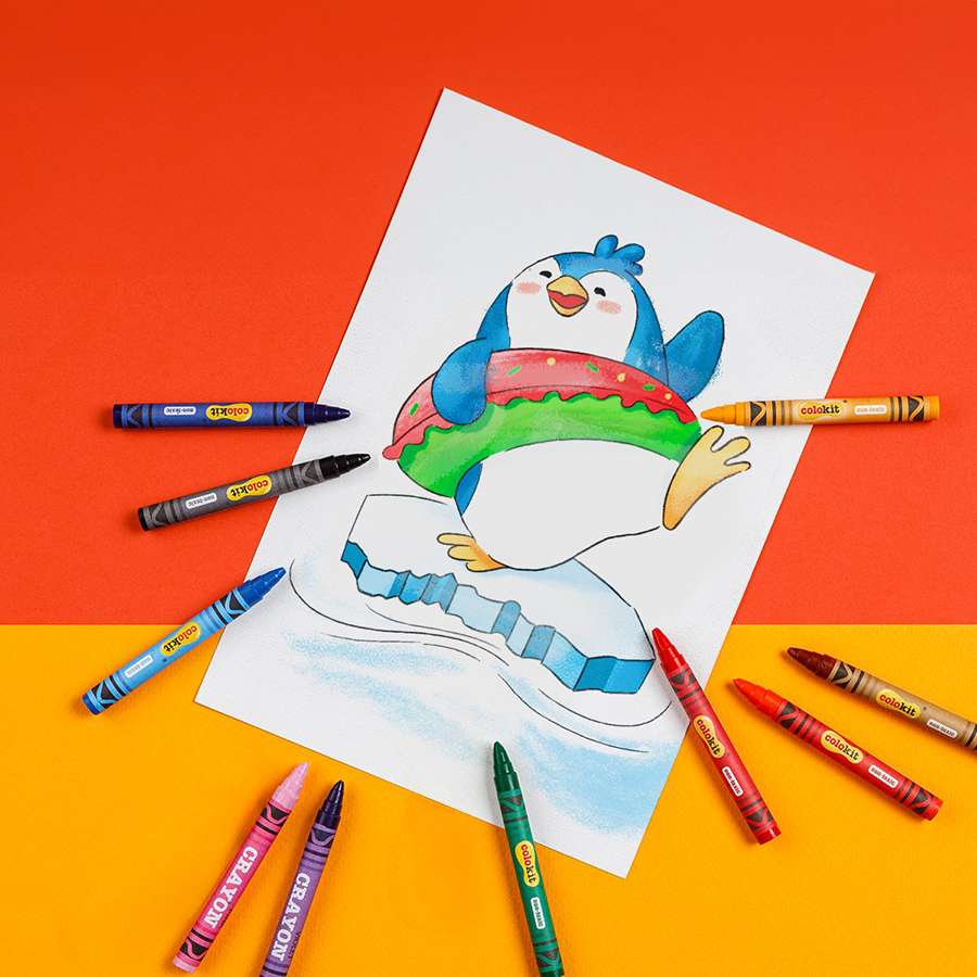 Bút Bút Sáp Màu Colokit CR-C015 10 Màu