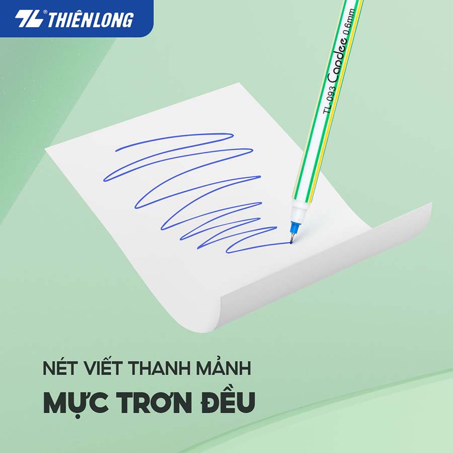 Combo 20 Bút Bi Nến TL-093 Xanh