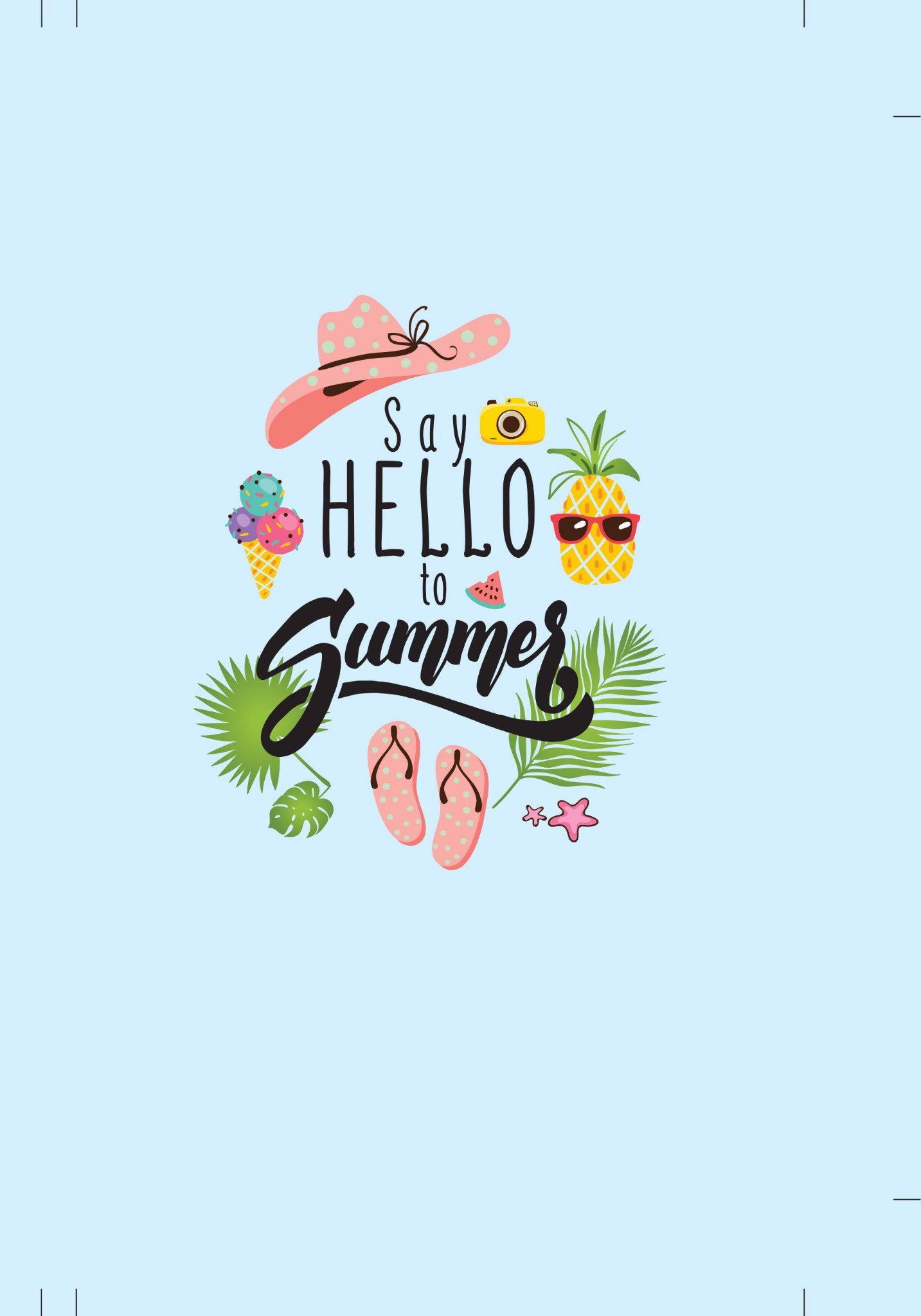 Sổ Tay Bìa Cứng Minh Long - Say Hello To Summer