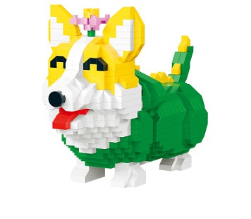 Đồ Chơi Xếp Hình Chó Corgi Xứ Wales Dễ Thương MOYU-93001