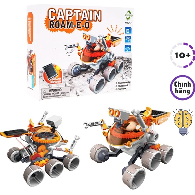 Đồ Chơi Giáo Dục Stem - Lắp Ráp Robot Đội Trưởng Thám Hiểm Sao Hỏa Chạy Bằng Năng Lượng Mặt Trời