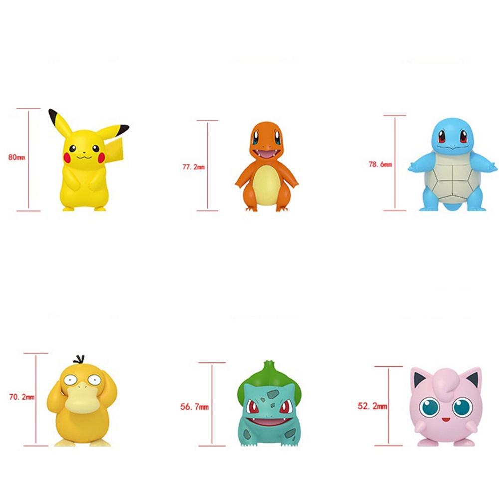 Tượng Nhựa Kèm Hộp Giấy Pokemon Psyduck Dễ Thương