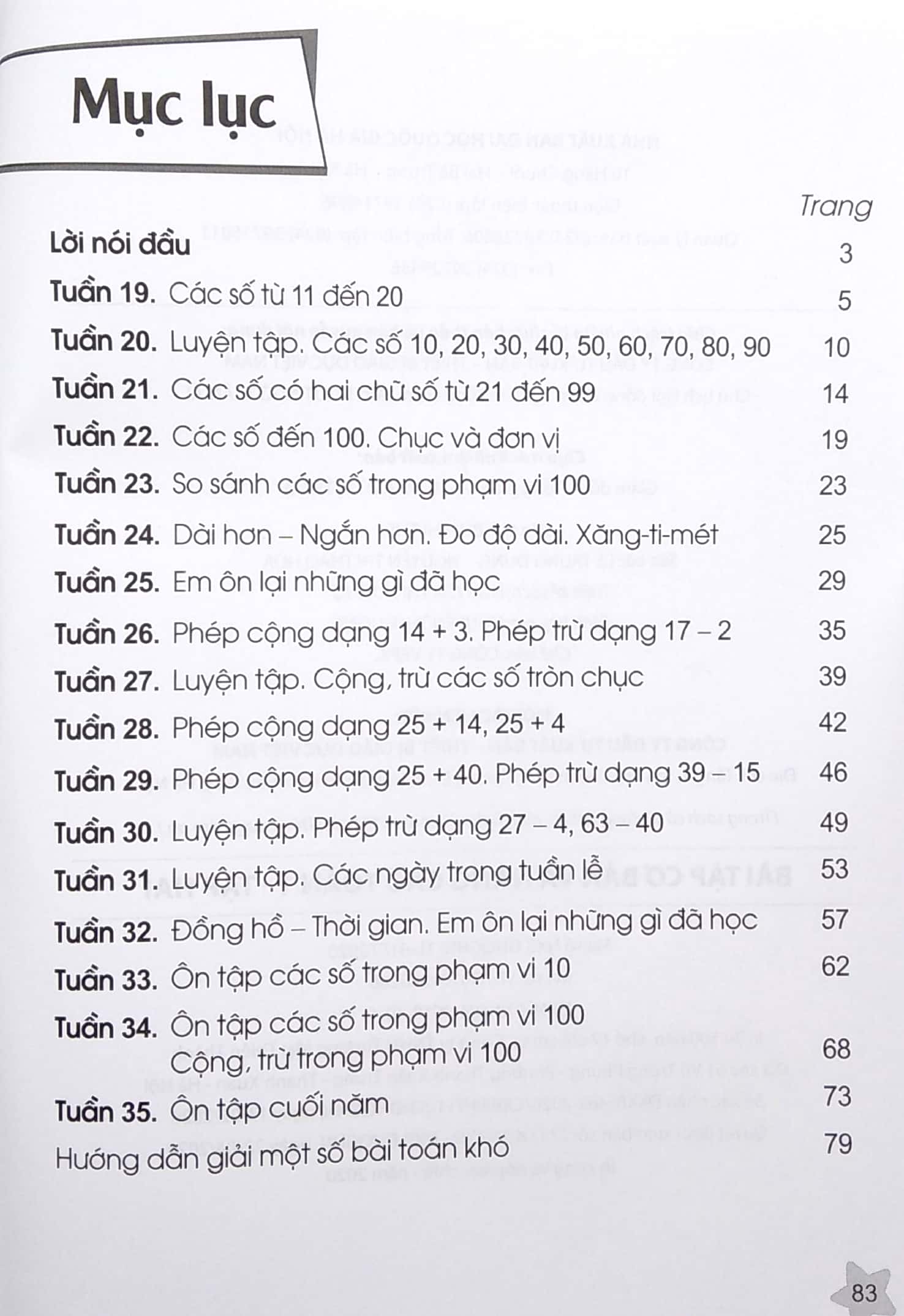 Bài Tập Cơ Bản Và Nâng Cao Toán Lớp 1 Tập 2 (Cánh Diều)