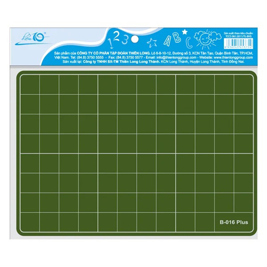 Bảng Học Sinh Thiên Long B-016 Plus Xanh 2 Mặt