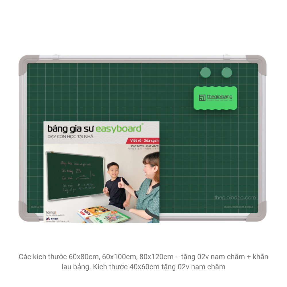 Bảng Easyboard F12M0610X600 HQ Màu Xanh Kẻ Ôly
