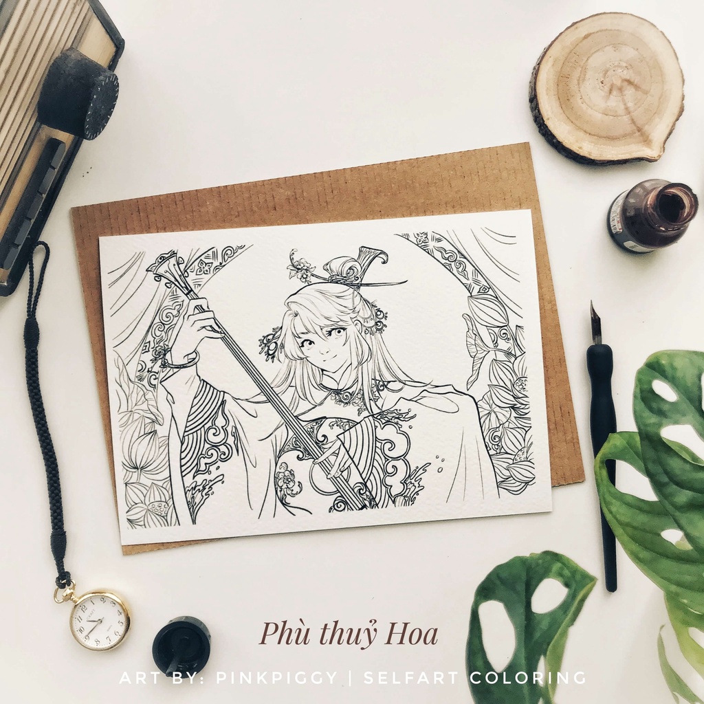 Postcard Phù Thủy Hoa SA-A013 (4 Tranh)