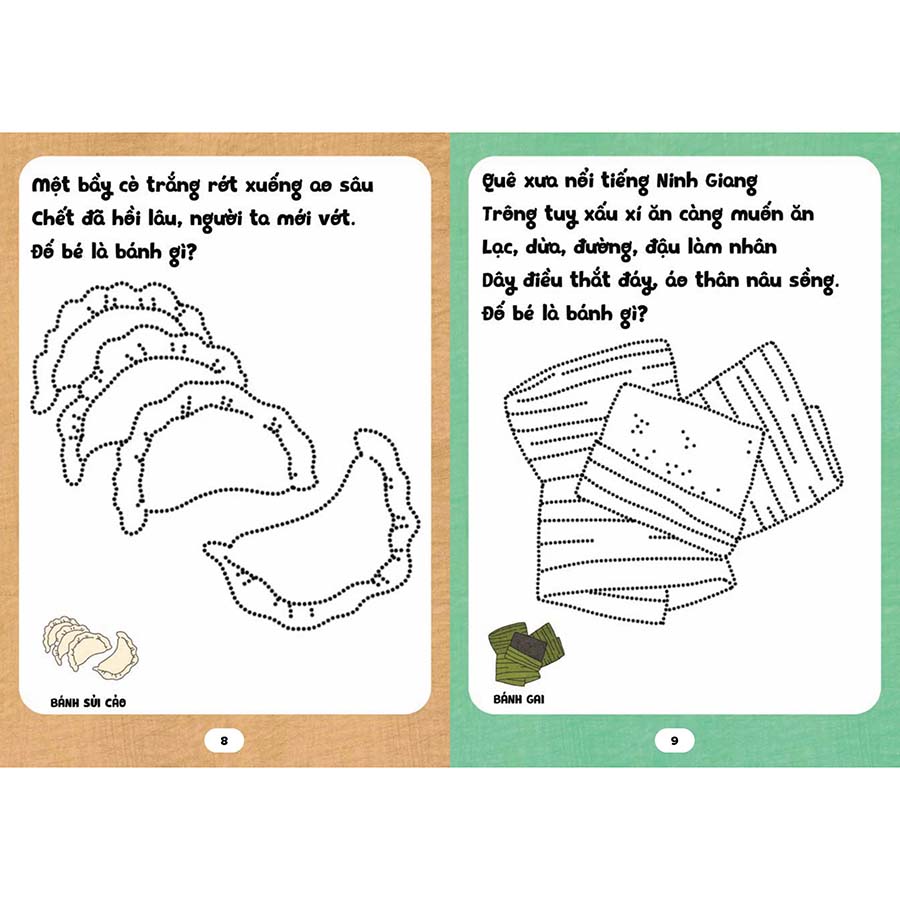 Bé Tập Tô Phát Triển Tư Duy - Câu Đố Về Các Loại Bánh