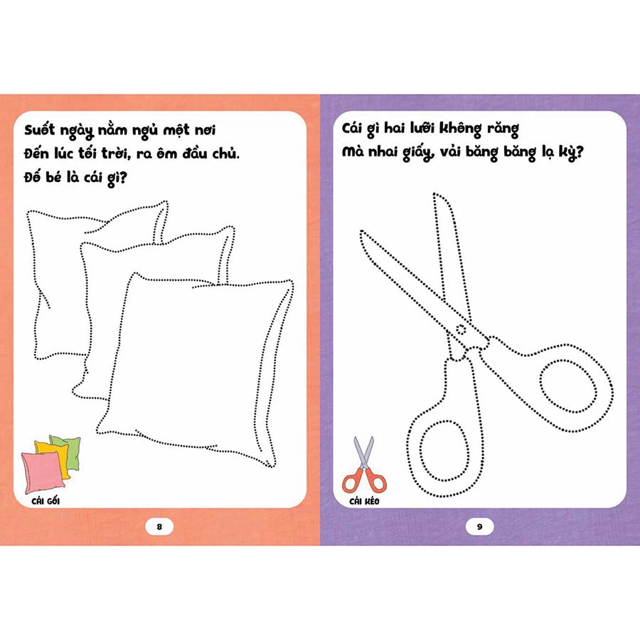Bé Tập Tô Phát Triển Tư Duy - Câu Đố Về Đồ Vật