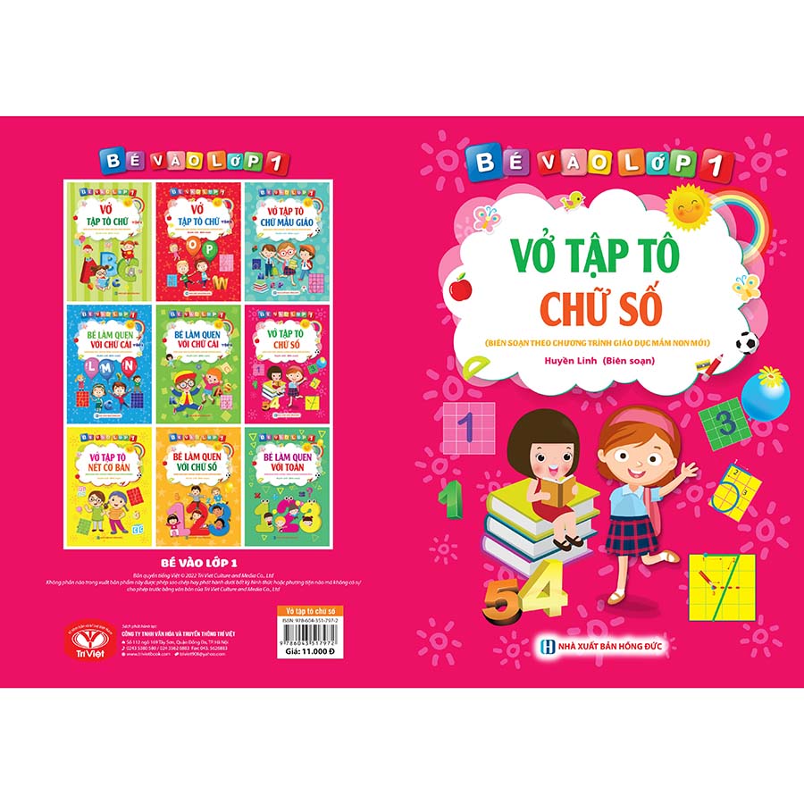 Bé Vào Lớp 1 - Vở Tập Tô Chữ Số