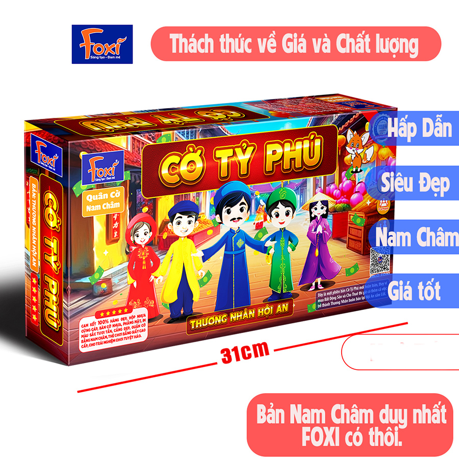 Đồ Chơi Foxi Cờ Tỷ Phú Nam Châm PVN1770 2301 - Bản 31cm