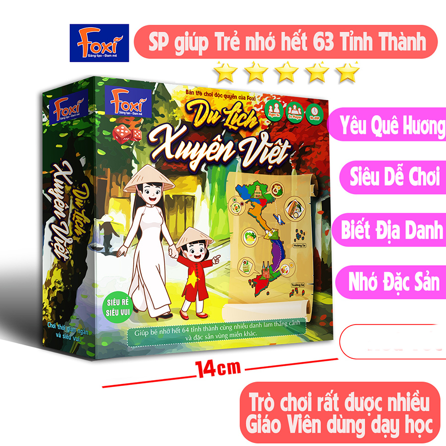 Đồ Chơi Foxi Cờ Xúc Xắc Du Lịch Xuyên Việt PVN1716