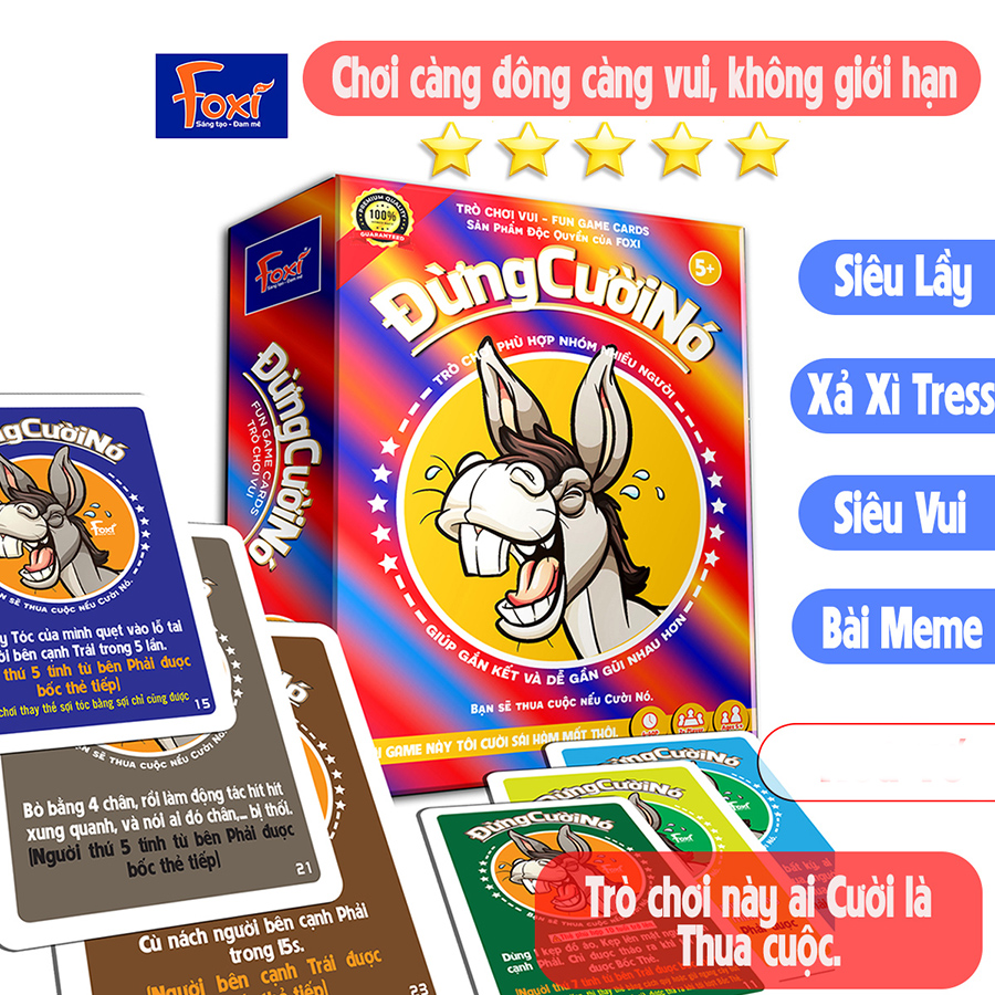 Đồ Chơi Foxi Cardgame - Đừng Cười Nó