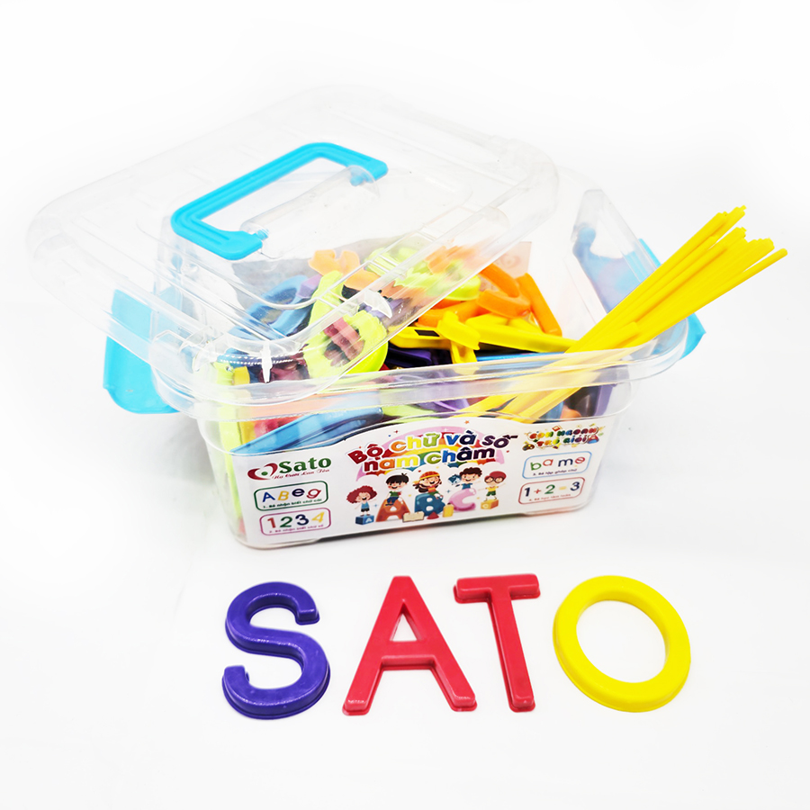 Đồ Chơi Bộ Chữ Và Số Nam Châm Tổng Hợp Sato122