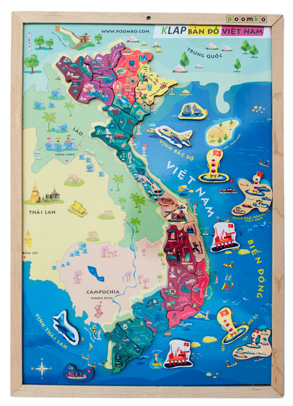 Đồ Chơi Xếp Hình Bản Đồ Việt Nam A3