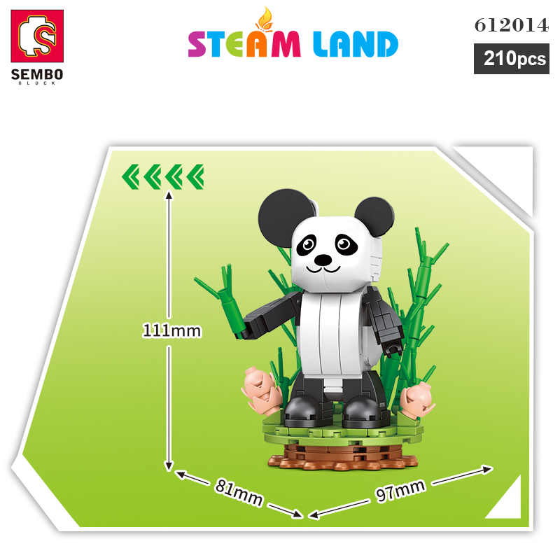 Đồ Chơi Xếp Hình Gấu Qee Panda-Sembo-612014
