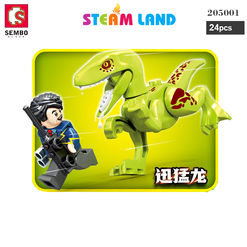 Đồ Chơi Lego Khủng Long Raptor Xanh Lá-Sembo-205001