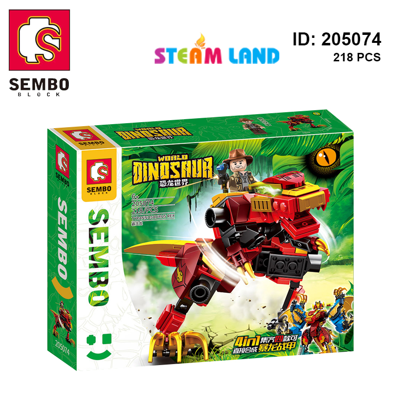 Đồ Chơi Robot Khủng Long Bạo Chúa Tyrannosaurus Chiến Đấu-Sembo-205074