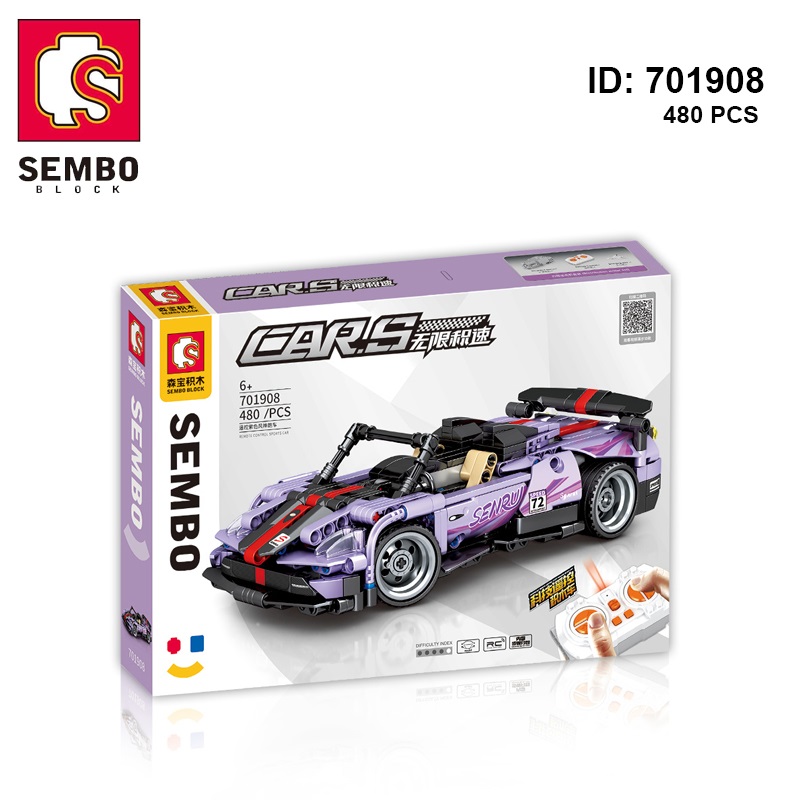 Đồ Chơi Siêu Xe Mui Trần Pagani Fengshen Tím-Sembo 701908