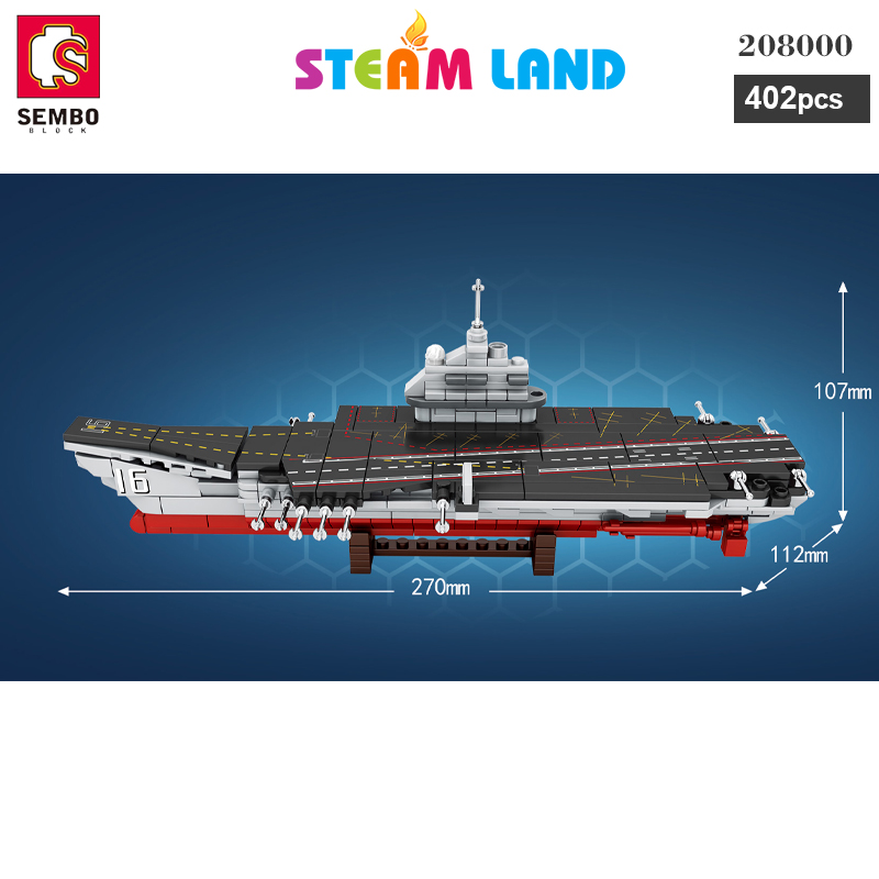 Đồ Chơi Lắp Ráp Tàu Sân Bay Liêu Ninh-Sembo-208000