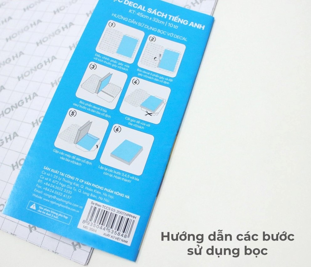 Bọc Decal Sách Tiếng Anh Cải Cách Hồng Hà 3584